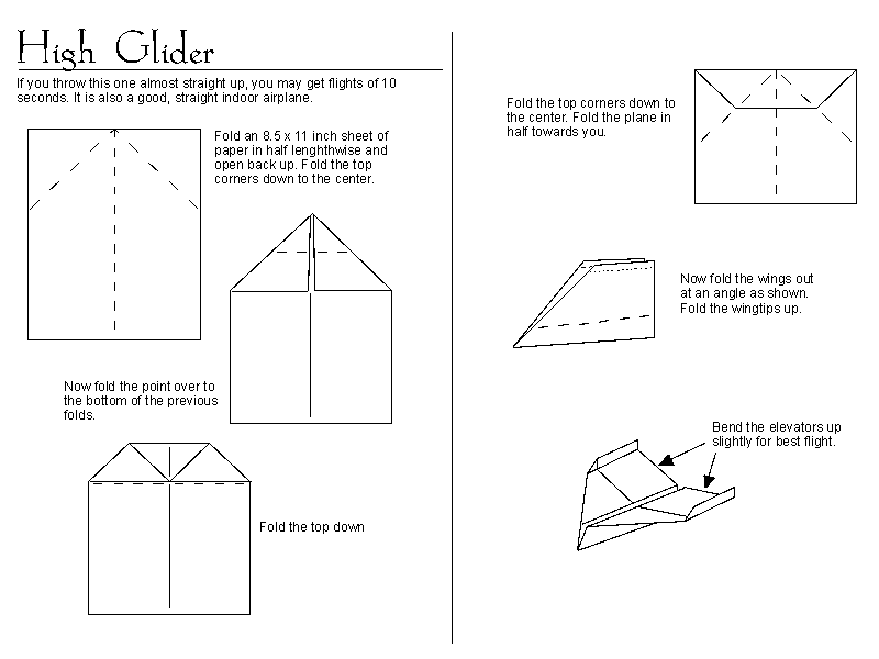 how to fold paper airplanes